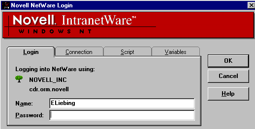 Ecran Netware