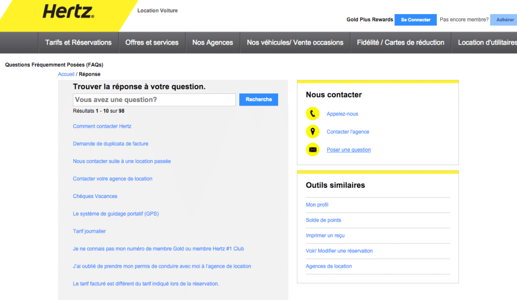Service client Hertz Téléphone, Mail, Adresse