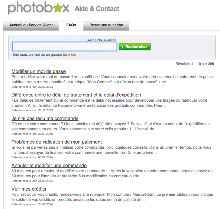 FAQ Photobox
