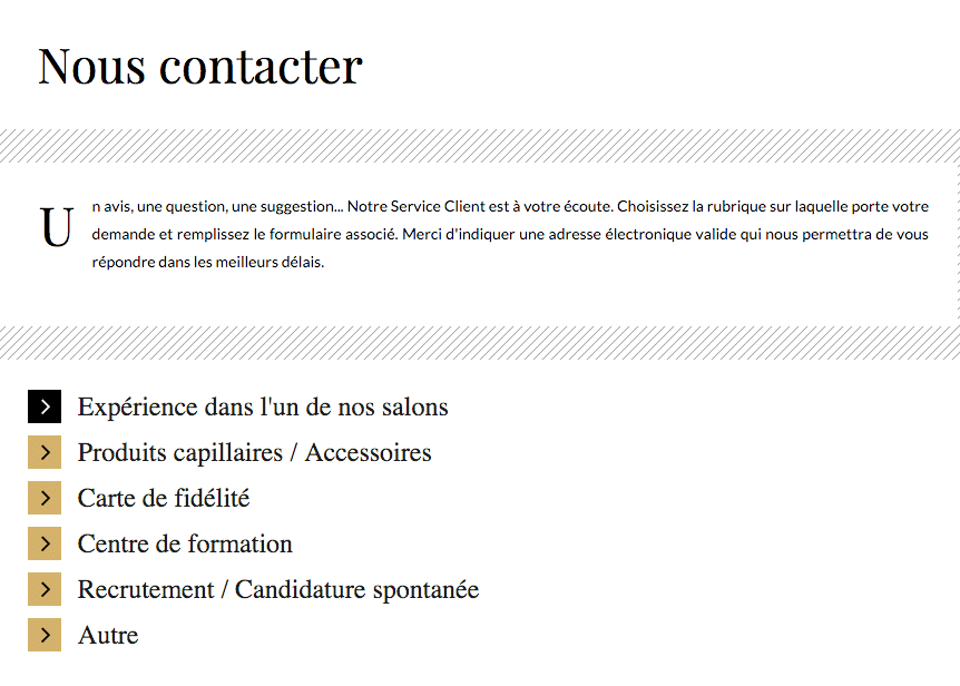 Formulaire contact Jean-Louis David