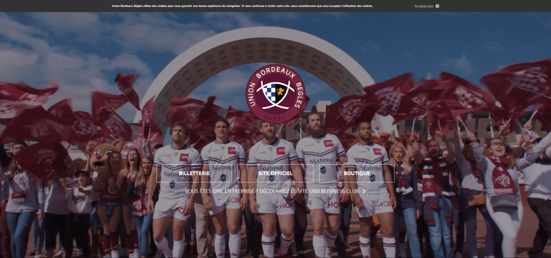 Aperçu de l\'équipe et du logo officiel Union Bordeaux Bègles