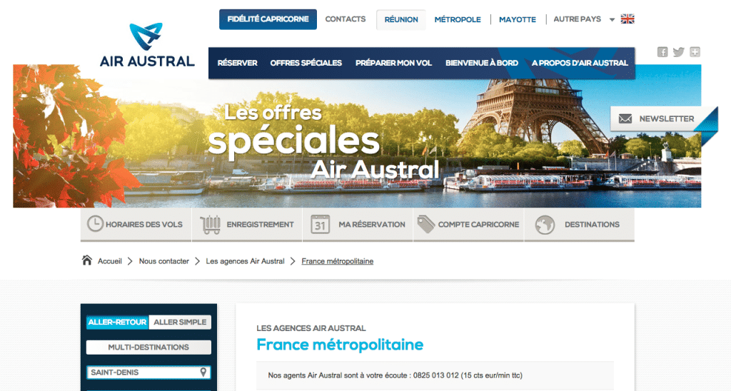Service client air austral adresse et num ro