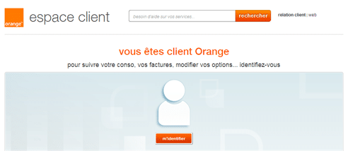 Espace client Orange