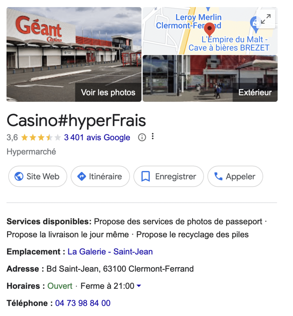 Géant Casino Clermont Ferrand 