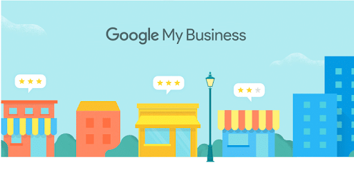 Image d\'illustration officielle google my business représentant des petits commerces