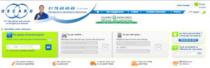 Capture d'écran du site internet Oscaro.com