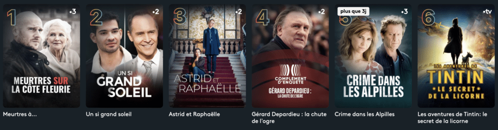 programmes France TV