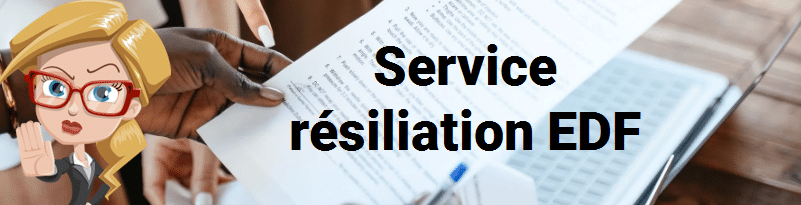 Service résiliation EDF 
