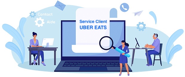 service client Uber eats 
